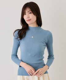 ハイネックニットプルオーバー