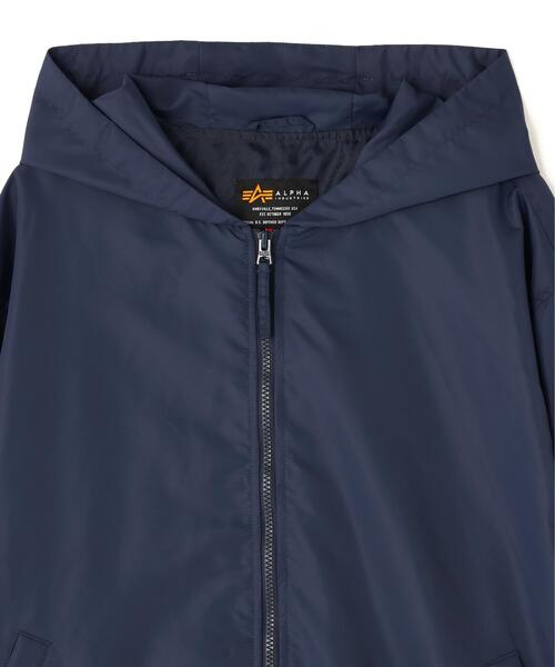 Alpha Industries(アルファインダストリーズ)の「Alpha Industries/アルファインダストリーズ/L-2B HOODED HUNTER FLIGHT JACKET/エルツービー フーデッド ハンター フライト ジャケット(ミリタリージャケット・メンズ・ブラック/ネイビー・L/XL/S/M)」の9枚目の写真