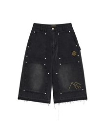 CARPENTER BERMUDA SHORTS [BLACK]