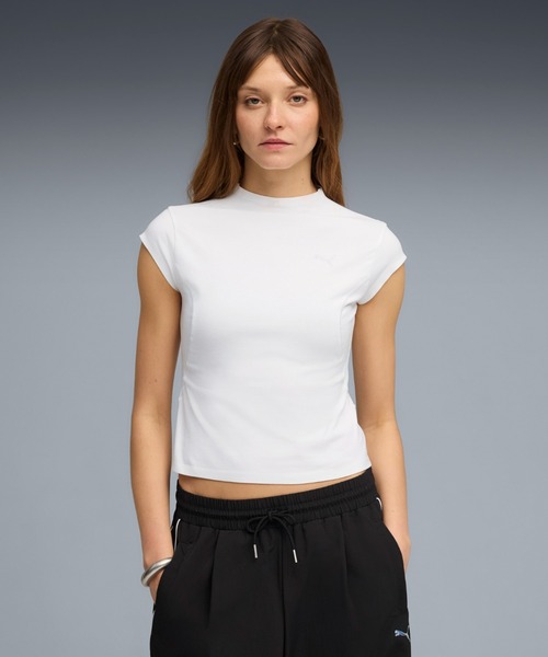 PUMA(プーマ)の「PUMA プーマ ウィメンズ プーマテック センス ドライセル スリム 半袖 Tシャ(Tシャツ/カットソー・レディース・ブルー系その他7/ブラック/ホワイト・X-LARGE/LARGE/MEDIUM/SMALL)」の2枚目の写真