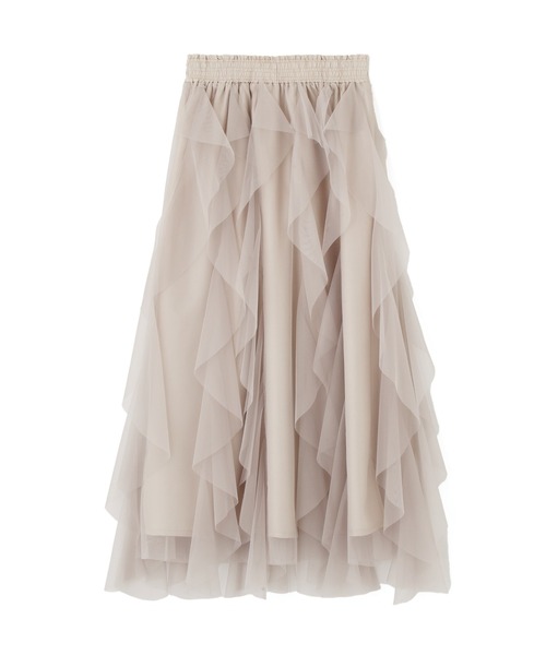 JILL by JILL STUART(ジルバイジルスチュアート)の「縦ラッフルシアースカート(スカート・レディース・ホワイト系その他/ホワイト/ネイビー/ベージュ・FREE)」の13枚目の写真