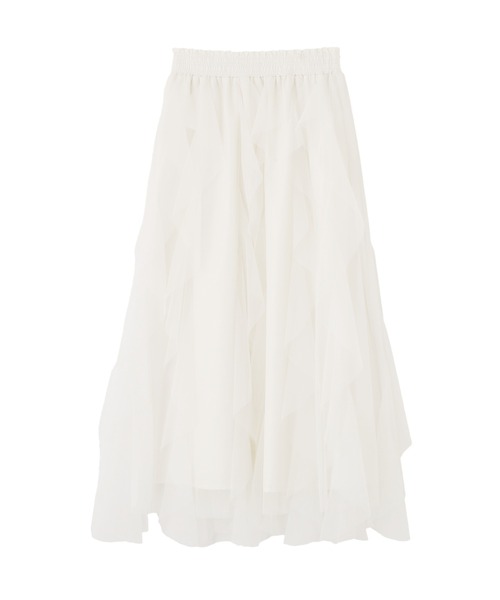 JILL by JILL STUART(ジルバイジルスチュアート)の「縦ラッフルシアースカート(スカート・レディース・ホワイト系その他/ホワイト/ネイビー/ベージュ・FREE)」の17枚目の写真