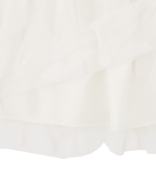 JILL by JILL STUART(ジルバイジルスチュアート)の「縦ラッフルシアースカート(スカート・レディース・ホワイト系その他/ホワイト/ネイビー/ベージュ・FREE)」の8枚目の写真