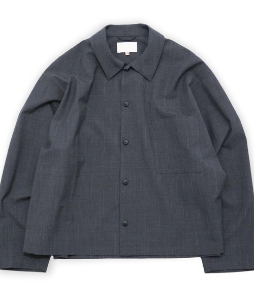yoko sakamoto(ヨーコサカモト)の「【YOKO SAKAMOTO】 WORK BLOUSE(シャツ/ブラウス・メンズ・チャコールグレー/ブラック・MEDIUM/SMALL)」の2枚目の写真