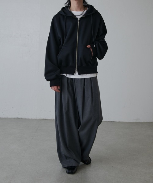 Lui's(ルイス)の「インバーテッドプリーツワイドパンツ(その他パンツ・メンズ・グレー/ブラック・S/M)」の21枚目の写真