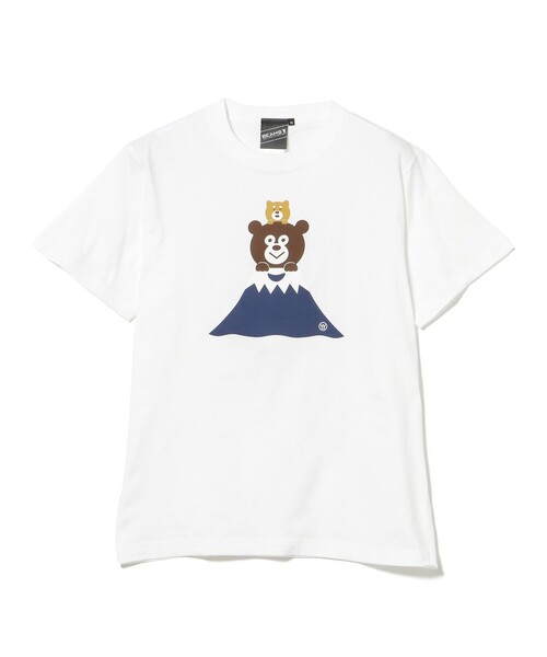 BEAMS T（ビームスティー）の「BEAMS T / マウンテン ベアー Tシャツ（Tシャツ/カットソー・メンズ・ホワイト/ネイビー・SMALL/X-LARGE/LARGE/MEDIUM）」の3枚目の写真
