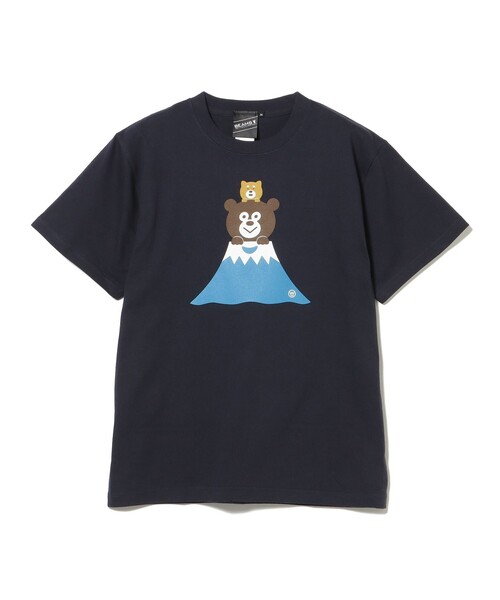 BEAMS T（ビームスティー）の「BEAMS T / マウンテン ベアー Tシャツ（Tシャツ/カットソー・メンズ・ホワイト/ネイビー・SMALL/X-LARGE/LARGE/MEDIUM）」の8枚目の写真