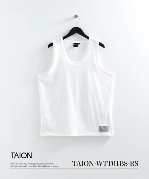 TAION(タイオン)の「【TAION(タイオン)】〈ウィメンズ〉ファンクションT UV 接触冷感 抗菌 速乾 ストレッチタンクトップ(タンクトップ・レディース・ホワイト/ブラック・M/L)」の1枚目の写真