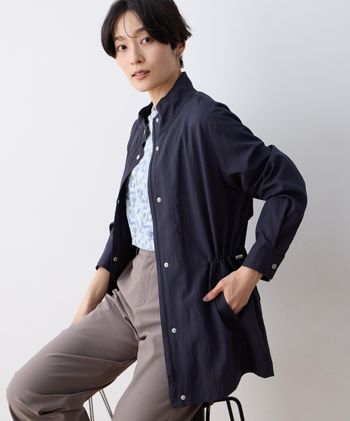 DECOY SINCE 1981(デコイシンスイチキュウハチイチ)の「スタンドカラードロストジャケット【撥水】(その他アウター・レディース・サックスブルー/グレー/ネイビー・9号/11号/13号)」の2枚目の写真