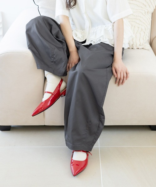 Dickies(ディッキーズ)の「<DICKIES/ディッキーズ>ダブルタックカーブパンツ(チノパンツ・レディース・ベージュ/オリーブ/ブラック/ダークグレー・FREE)」の12枚目の写真