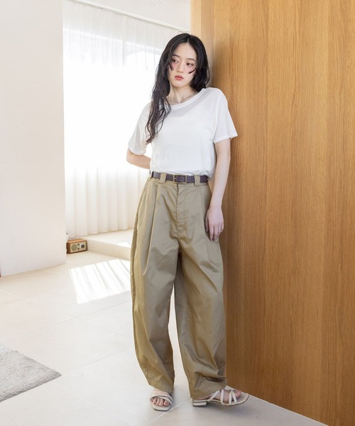 Dickies(ディッキーズ)の「<DICKIES/ディッキーズ>ダブルタックカーブパンツ(チノパンツ・レディース・ベージュ/オリーブ/ブラック/ダークグレー・FREE)」の20枚目の写真