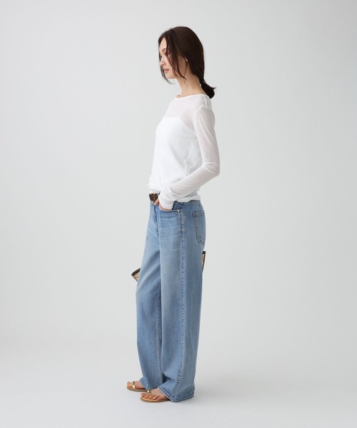 BABYLONE(バビロン)の「シアーフライスクルーネックプルオーバー/マシンウォッシャブル(Tシャツ/カットソー・レディース・ホワイト・フリー)」の7枚目の写真