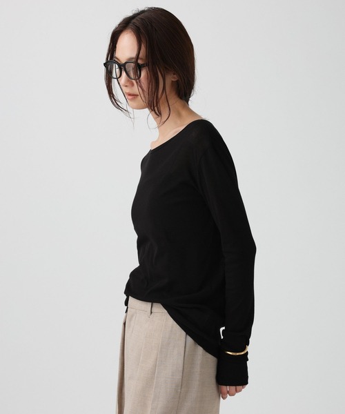 BABYLONE(バビロン)の「シアーフライスクルーネックプルオーバー/マシンウォッシャブル(Tシャツ/カットソー・レディース・ホワイト・フリー)」の12枚目の写真