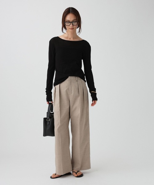 BABYLONE(バビロン)の「シアーフライスクルーネックプルオーバー/マシンウォッシャブル(Tシャツ/カットソー・レディース・ホワイト・フリー)」の15枚目の写真