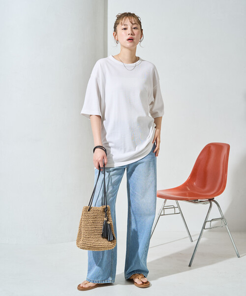 FREAK'S STORE(フリークスストア)の「SUPER MERINO WOOL×INKEEP クルーネック ショートスリーブ Tシャツ/スーパーメリノ ウール インキープ(Tシャツ/カットソー・メンズ・ブラック/ホワイト・SMALL/MEDIUM/LARGE/X-LARGE)」の4枚目の写真