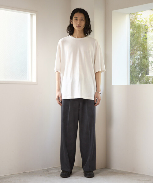 FREAK'S STORE(フリークスストア)の「SUPER MERINO WOOL×INKEEP クルーネック ショートスリーブ Tシャツ/スーパーメリノ ウール インキープ(Tシャツ/カットソー・メンズ・ブラック/ホワイト・SMALL/MEDIUM/LARGE/X-LARGE)」の17枚目の写真