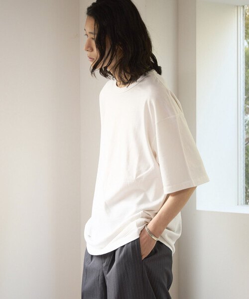 FREAK'S STORE(フリークスストア)の「SUPER MERINO WOOL×INKEEP クルーネック ショートスリーブ Tシャツ/スーパーメリノ ウール インキープ(Tシャツ/カットソー・メンズ・ブラック/ホワイト・SMALL/MEDIUM/LARGE/X-LARGE)」の20枚目の写真