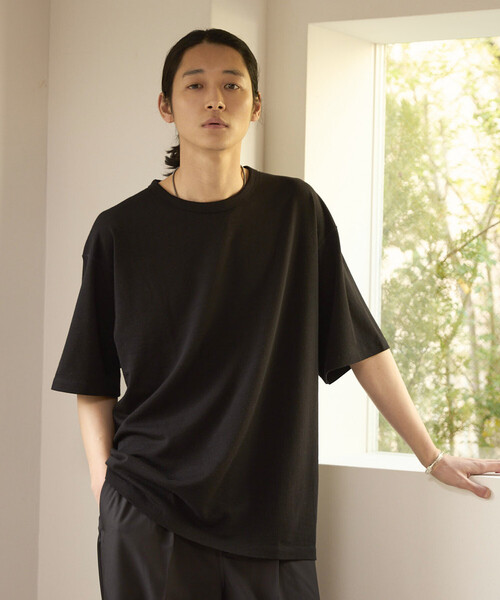 SUPER MERINO WOOL × INKEEP — хлопковый вязаный свитер, Merino wool inkeep, шортслив T-shirt
