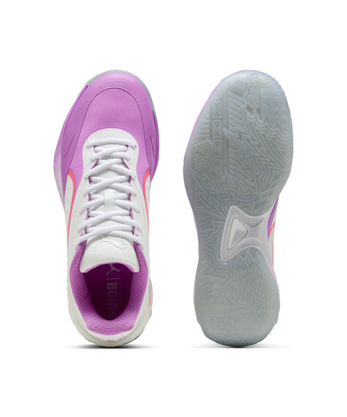 PUMA(プーマ)の「PUMA プーマ メンズ オールプロ ニトロ スカイブレイク バスケットボールシ(スニーカー・メンズ・ホワイト×ピンク・25.5cm/26.5cm/27.5cm/28.5cm/25.0cm/26.0cm/27.0cm/28.0cm/29.0cm)」の4枚目の写真