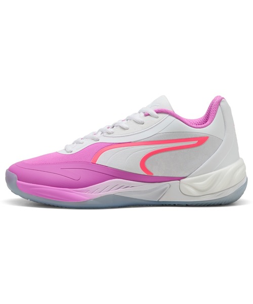 PUMA(プーマ)の「PUMA プーマ メンズ オールプロ ニトロ スカイブレイク バスケットボールシ(スニーカー・メンズ・ホワイト×ピンク・25.5cm/26.5cm/27.5cm/28.5cm/25.0cm/26.0cm/27.0cm/28.0cm/29.0cm)」の1枚目の写真