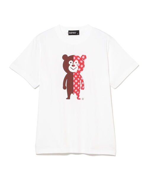 The Wonderful! design works（ザワンダフルデザインワークス）の「The Wonderful! design works. / DOT BEAR Tee（Tシャツ/カットソー・メンズ・ブラック/ホワイト・S/M/XL/L）」の8枚目の写真
