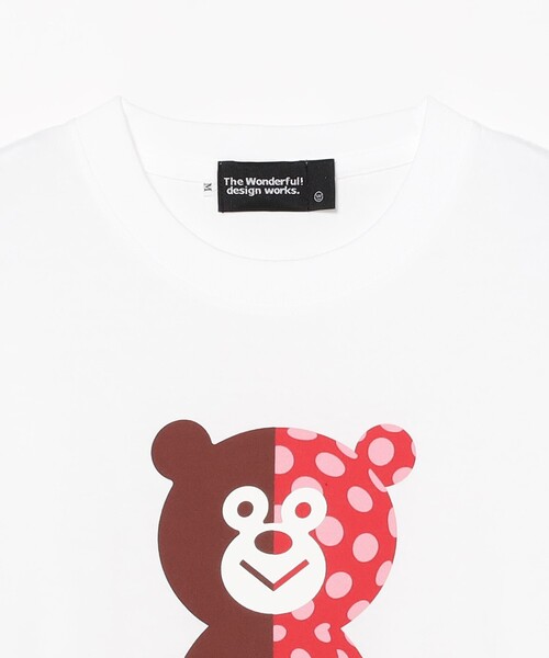 The Wonderful! design works（ザワンダフルデザインワークス）の「The Wonderful! design works. / DOT BEAR Tee（Tシャツ/カットソー・メンズ・ブラック/ホワイト・S/M/XL/L）」の7枚目の写真