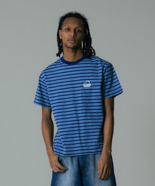 XLARGE(エクストララージ)の「SLANTED OG STRIPE S/S TEE(Tシャツ/カットソー・メンズ・ブルー/グリーン/ブラック・S/M/L/XL)」の3枚目の写真