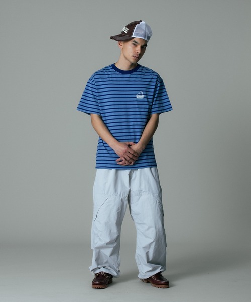 XLARGE(エクストララージ)の「SLANTED OG STRIPE S/S TEE(Tシャツ/カットソー・メンズ・ブルー/グリーン/ブラック・S/M/L/XL)」の6枚目の写真