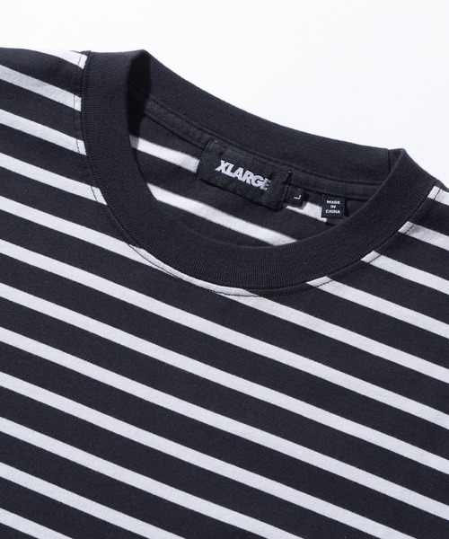 XLARGE(エクストララージ)の「SLANTED OG STRIPE S/S TEE(Tシャツ/カットソー・メンズ・ブルー/グリーン/ブラック・S/M/L/XL)」の4枚目の写真