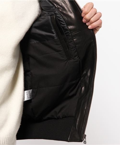 OUTLET(アウトレット)の「【WHO'S WHO gallery】GGレザーフライトJKT(その他アウター・メンズ・ブラック・LARGE/MEDIUM)」の7枚目の写真