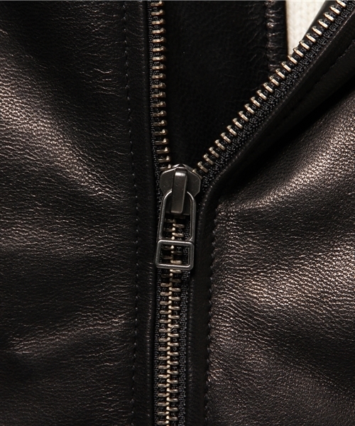 OUTLET(アウトレット)の「【WHO'S WHO gallery】GGレザーフライトJKT(その他アウター・メンズ・ブラック・LARGE/MEDIUM)」の8枚目の写真