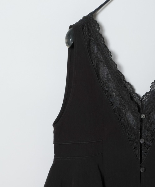 JEANASIS(ジーナシス)の「レーストリミングVベスト/666288(ベスト・レディース・ブラック/オフホワイト/ブラウン・FREE)」の6枚目の写真