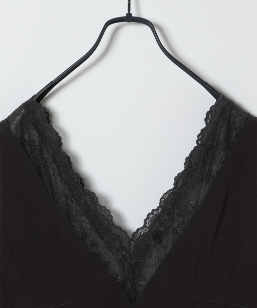 JEANASIS(ジーナシス)の「レーストリミングVベスト/666288(ベスト・レディース・ブラック/オフホワイト/ブラウン・FREE)」の9枚目の写真