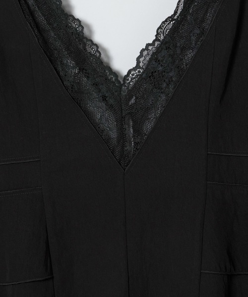 JEANASIS(ジーナシス)の「レーストリミングVベスト/666288(ベスト・レディース・ブラック/オフホワイト/ブラウン・FREE)」の10枚目の写真