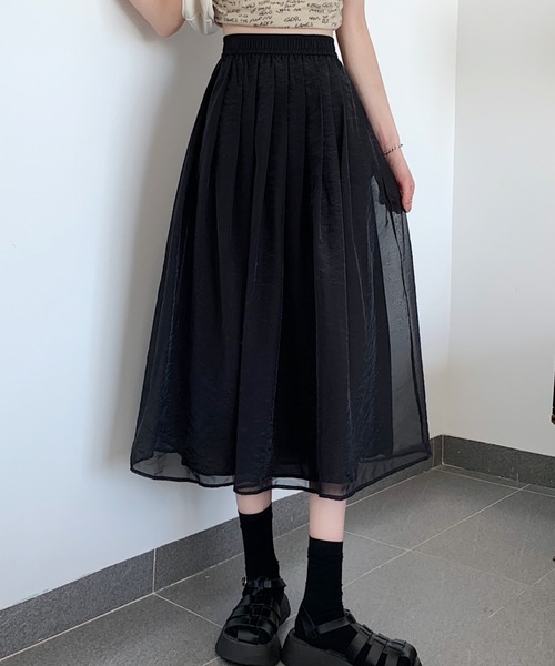 Aelina(エリナ)の「チュールスカート(スカート・レディース・ピンク/グリーン/ホワイト/ブラック・L/M)」の15枚目の写真