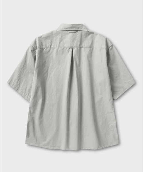 NONBLANK(ノンブランク)の「COTTON DRILL HSシャツ_LIGHT GREY(シャツ/ブラウス・メンズ・ライトグレー・MEDIUM/LARGE/X-LARGE)」の2枚目の写真