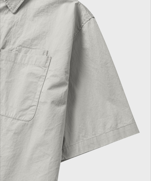 NONBLANK(ノンブランク)の「COTTON DRILL HSシャツ_LIGHT GREY(シャツ/ブラウス・メンズ・ライトグレー・MEDIUM/LARGE/X-LARGE)」の6枚目の写真