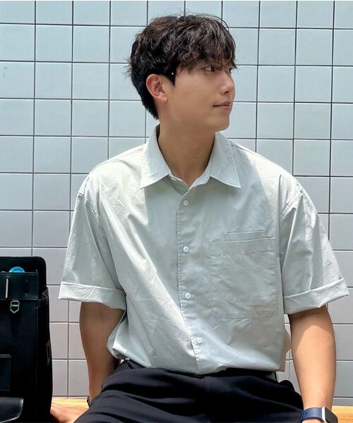 NONBLANK(ノンブランク)の「COTTON DRILL HSシャツ_LIGHT GREY(シャツ/ブラウス・メンズ・ライトグレー・MEDIUM/LARGE/X-LARGE)」の11枚目の写真