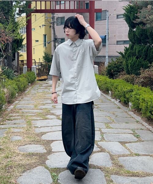 NONBLANK(ノンブランク)の「COTTON DRILL HSシャツ_LIGHT GREY(シャツ/ブラウス・メンズ・ライトグレー・MEDIUM/LARGE/X-LARGE)」の13枚目の写真