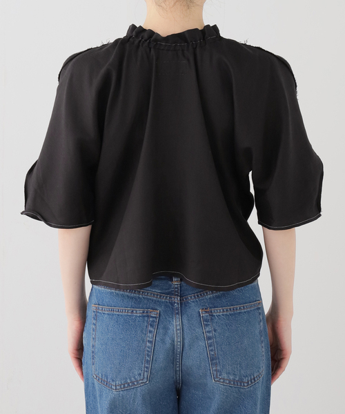 HOUGA(ホウガ)の「【HOUGA/ホウガ】SARI BLOUSE(その他トップス・レディース・ブラック・FREE)」の9枚目の写真