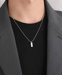 MONOCHROME（モノクローム）の「ミニマルプレートネックレス（ネックレス）」