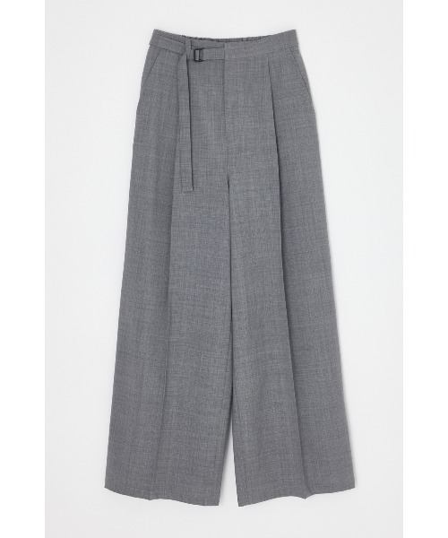 ENFOLD（エンフォルド）の「WIDE STRAIGHT TROUSERS（スラックス・レディース・杢グレー/チャコールグレー・36/38）」の2枚目の写真