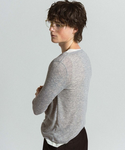 Elanque(エランク)の「ensemble henley L/S / アンサンブルヘンリーネックロンT(Tシャツ/カットソー・メンズ・ネイビー/グレー・MEDIUM/LARGE)」の6枚目の写真