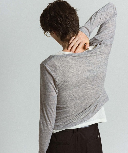 Elanque(エランク)の「ensemble henley L/S / アンサンブルヘンリーネックロンT(Tシャツ/カットソー・メンズ・ネイビー/グレー・MEDIUM/LARGE)」の7枚目の写真