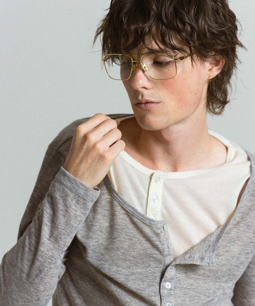 Elanque(エランク)の「ensemble henley L/S / アンサンブルヘンリーネックロンT(Tシャツ/カットソー・メンズ・ネイビー/グレー・MEDIUM/LARGE)」の13枚目の写真