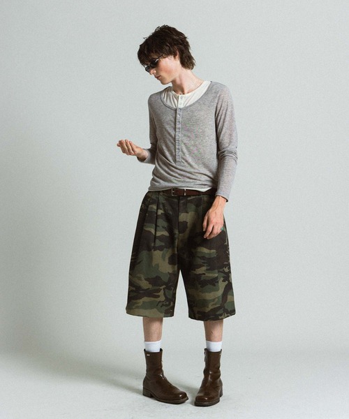 Elanque(エランク)の「ensemble henley L/S / アンサンブルヘンリーネックロンT(Tシャツ/カットソー・メンズ・ネイビー/グレー・MEDIUM/LARGE)」の22枚目の写真