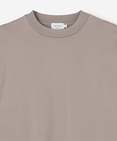 handvaerk（ハンドバーク）の「handvaerk | 60/2 ビッグクルーネックTシャツ SOLID MEN（Tシャツ/カットソー・メンズ・グリーン系その他/ダークグレー/ブラック/ブラウン系その他/グレー系その他・L/M）」の9枚目の写真