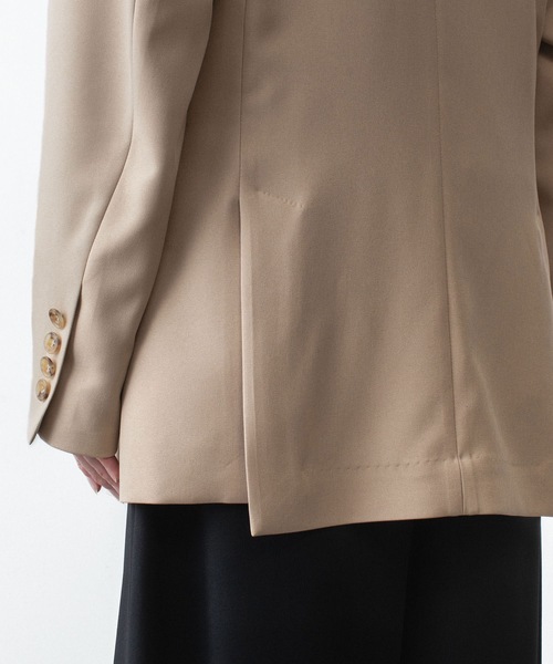 ato(アトウ)の「2 BUTTON NEW RECYCLE POLYESTER JACKET(テーラードジャケット・メンズ・ベージュ/ブラック/トップグレー・44/48/46)」の12枚目の写真