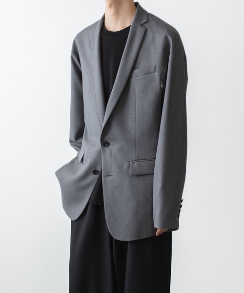 ato(アトウ)の「2 BUTTON NEW RECYCLE POLYESTER JACKET(テーラードジャケット・メンズ・ベージュ/ブラック/トップグレー・44/48/46)」の17枚目の写真