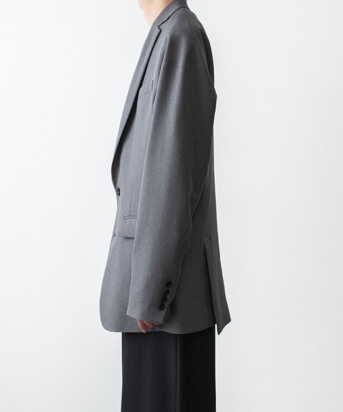 ato(アトウ)の「2 BUTTON NEW RECYCLE POLYESTER JACKET(テーラードジャケット・メンズ・ベージュ/ブラック/トップグレー・44/48/46)」の18枚目の写真